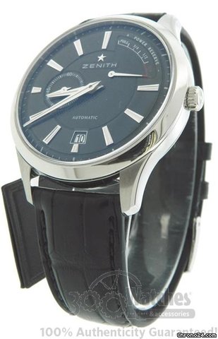 Zenith Elite Captain 03.2120.685 Power Reserve Stainless Steel Watch watches
