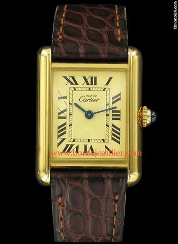 Cartier Tank Vermeil Quartz watches