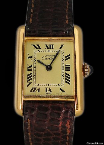Cartier Must de Cartier Lady Gold Plated Silver watches