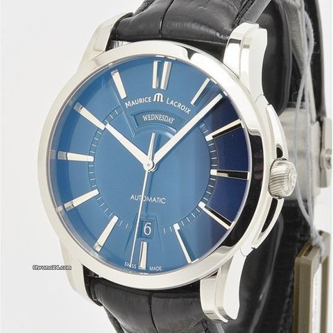 Maurice Lacroix Pontos Day - Date Blue watches