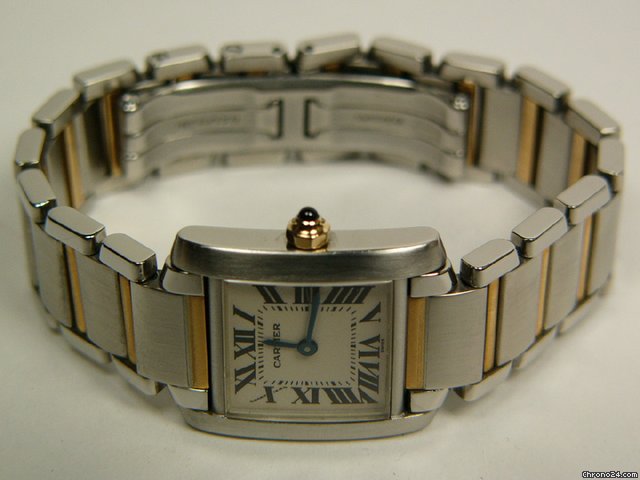 Cartier Tank Francaise steel and gold mod. 2300 watches