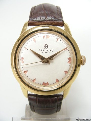Breitling Classique vintage gold plated/or plaque cadran silver dial watches