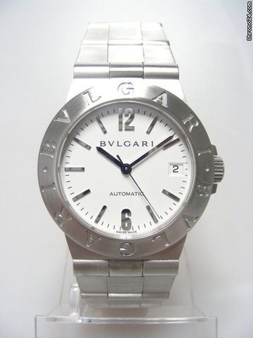 Bulgari Bulgari full steel/complet acier cadran blanc/white dial watches