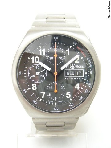 Bell & Ross Space 3 chronographe full titanium/complet titane watches