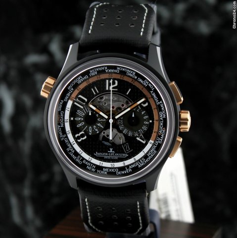 Replica Jaeger-LeCoultre AMVOX 5 World Chronograph LIMITED to 200 ~ Ceramic / 18k RG Watch