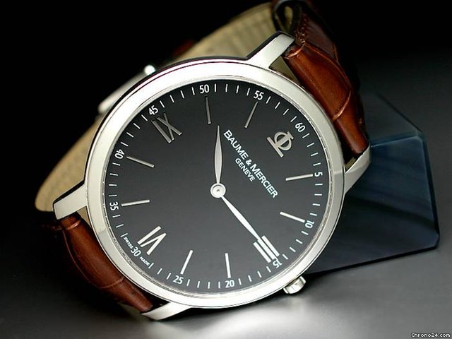 Baume & Mercier "CLASSIMA 39 ULTRAFLAT" QUARTZ Edelstahl watches