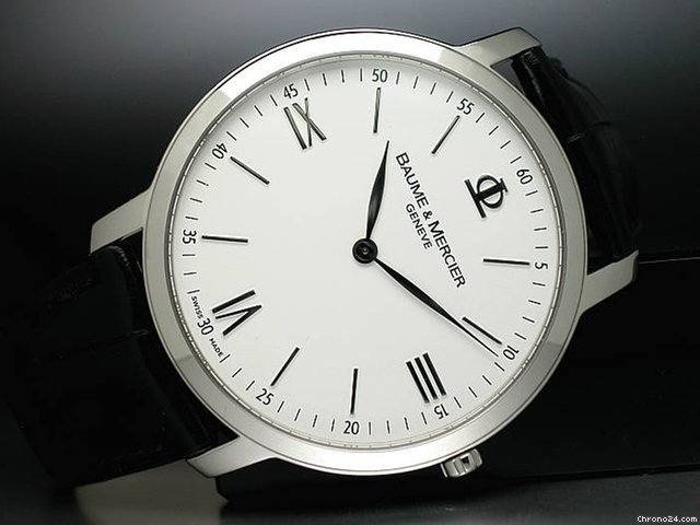 Baume & Mercier "CLASSIMA 39 ULTRAFLAT" QUARTZ Edelstahl watches