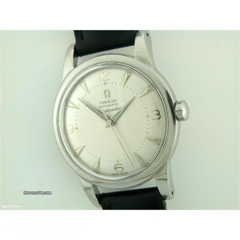 Omega Seamaster steel automatic bumper movement on strap watches
