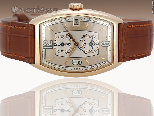 Franck Muller Master Banker "Havana" - Tonneau 18K Rose Gold - 5850 MB HV watches
