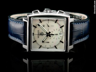 TAG Heuer MONACO Limited Edition Chronograph Perlmuttziefferblatt watches