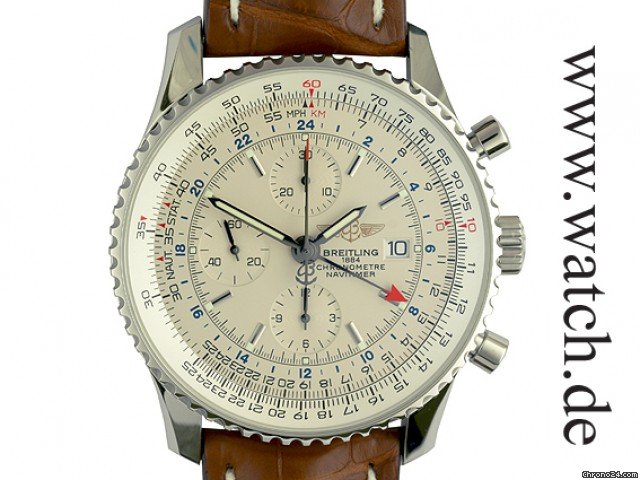 Breitling Navitimer World 46mm Kroko Faltschlie e watches