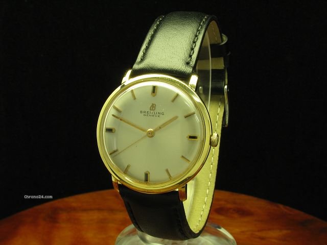 Breitling Geneve 18kt 750 Gold Automatic Herrenuhr watches