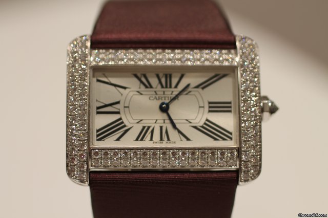 Cartier TANK DIVAN JUMBO WEISSG. MIT BOX OR. DIAMANTBESATZ watches