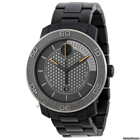 Movado Bold Grey Dial Ion Plated Titanium Mens Watch 3600097 watches