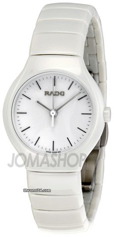 Rado True White Dial Chronograph Ceramic Ladies Watch R27696022 watches