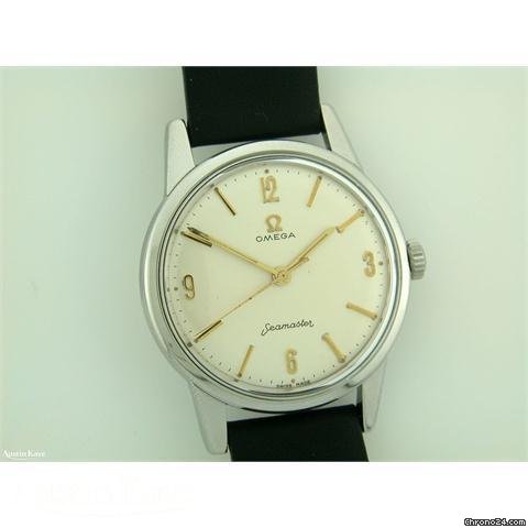 Omega Seamaster steel manual on strap watches