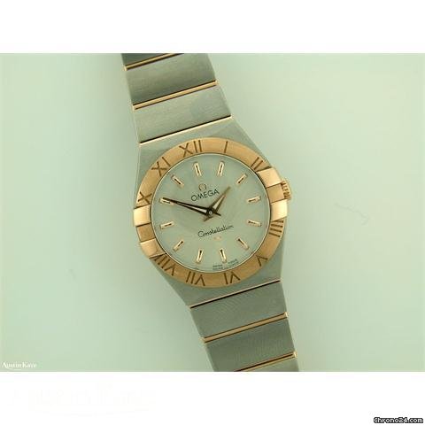 Omega Constellation Bi-metal quartz on bracelet watches