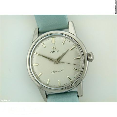 Omega Seamaster steel manual on strap watches
