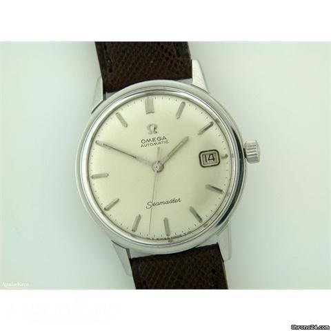 Omega Seamaster steel automatic on strap watches