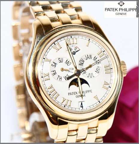 Patek Philippe Mondphase Gold 2001 Papiere + Box watches