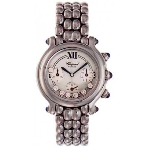 Chopard Happy Sport Chronograph Steel Ladies Watch 278324-23 watches