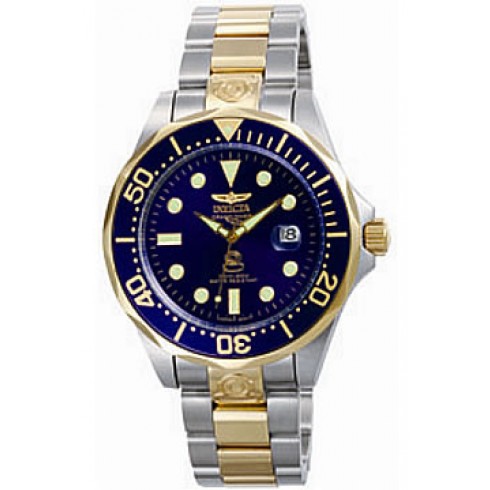 Invicta Pro Diver Grand Diver Automatic Two-Tone Blue Men's Watch 3049 watches