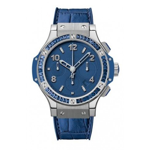 Hublot Tutti Frutti Matte Blue Dial Automatic Blue Rubber Alligator Unisex Watch 341.SL.5190.LR.1901 watches