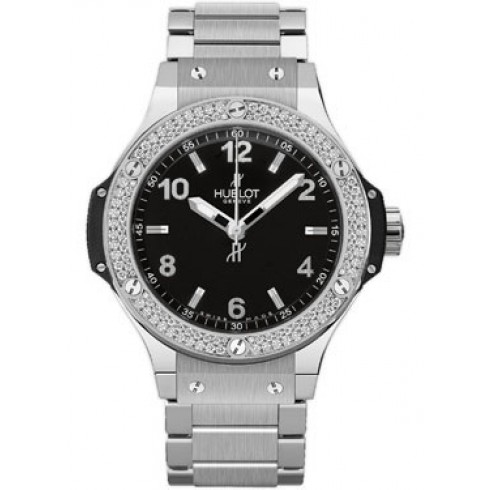 Hublot Big Bang Black Dial Diamond Stainless Steel Ladies Watch 361.SX.1270.SX.1104 watches