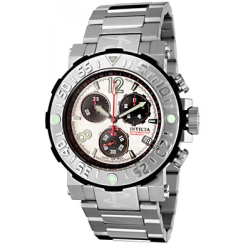 Invicta Reserve Chronograph Silver Dial Stainless Steel Men's Watch 6129 watches