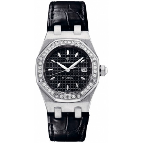Audemars Piguet Royal Oak Diamond Automatic Black Dial Ladies Watch 77321ST.ZZ.D002CR.01 watches