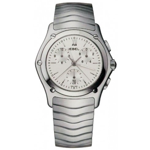 Ebel Men's Classic Wave Silver Dial Stainless Steel Ladies Quartz Watch 9251F41-6325 watches