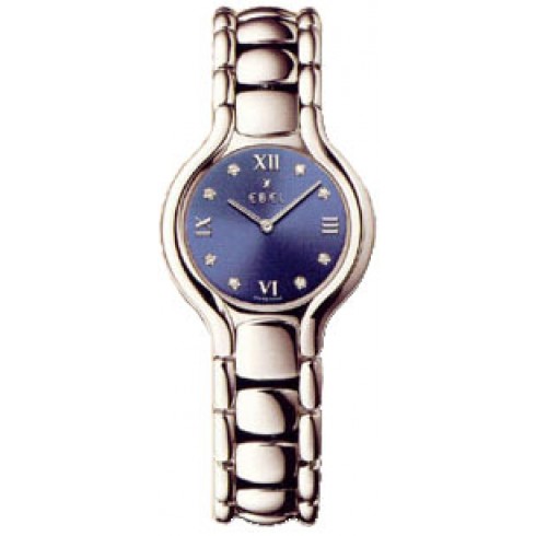 Ebel Beluga Blue Dial Stainless Steel Ladies Quartz Watch 9976411-4850 watches