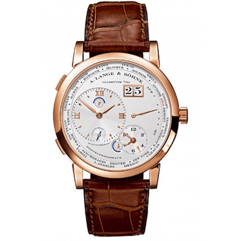 A Lange and Sohne 1 Time Zone Silver Dial Mechanical Men's Watch 116032 watches