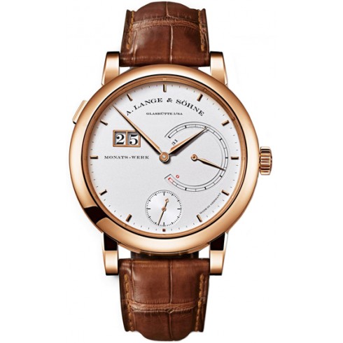 A Lange and Sohne Lange 31 Silver Dial 18K Rose Gold Men's Watch 130.032 watches