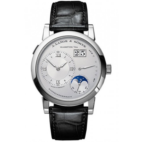 A Lange and Sohne Moonphase Silver Dial Platinum Men's Watch 109.025 watches