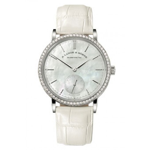 A. Lange and Sohne Saxonia Automatic Mother of Pearl Dial Diamond Ladies Watch 840.029 watches