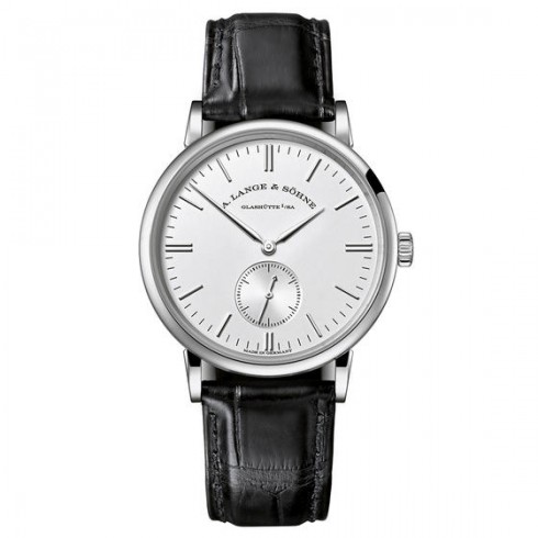 A. Lange and Sohne Saxonia Silver Dial 18K White Gold Men's Watch 219.026 watches