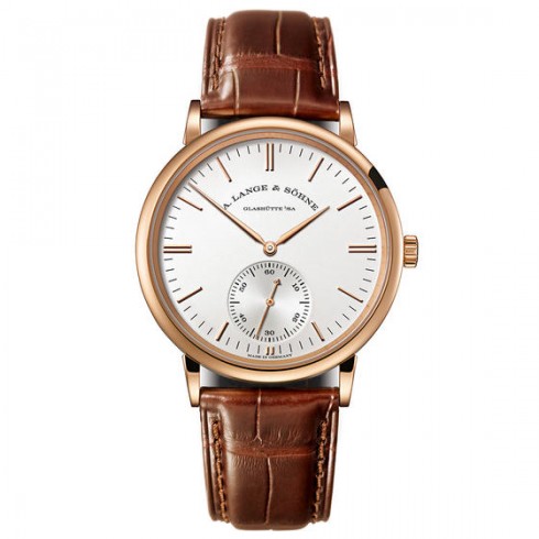 A. Lange and Sohne Saxonia White Dial 18K Pink Gold Automatic Men's Watch 380.033 watches