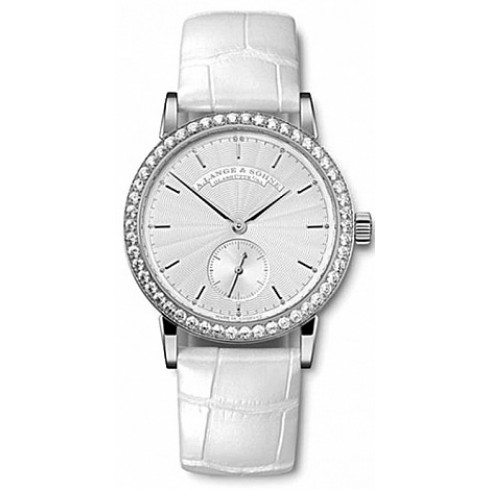 A. Lange and Sohne Silver Dial 18kt White Gold Diamond Ladies Watch 835.030 watches