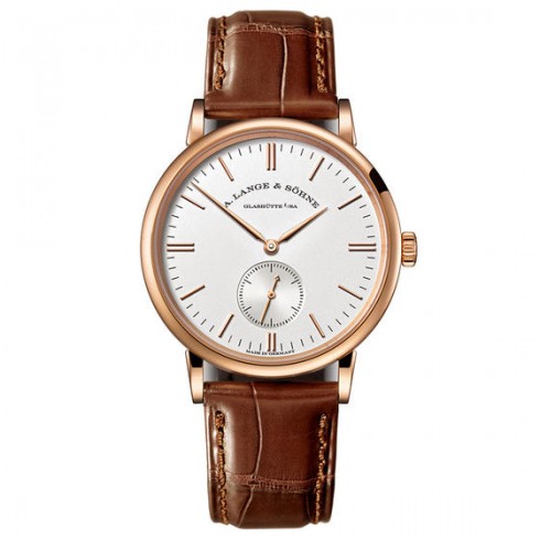 A. Lange and Sonhne Saxonia Silver Dial 18K Rose Gold Men's Watch 219.032 watches