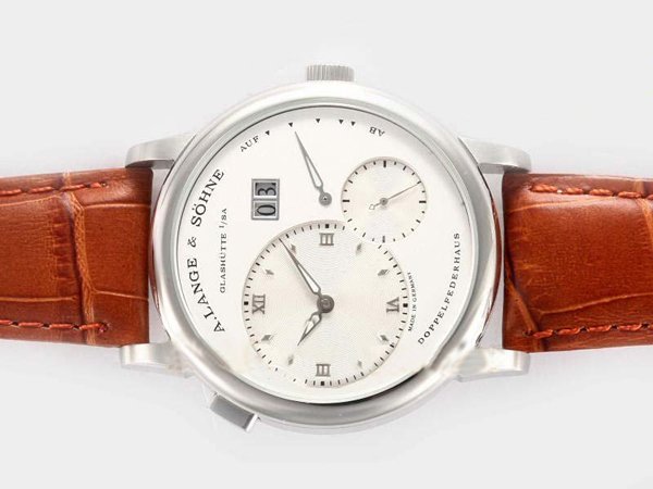 A.Lange Sohne Lange 1 101.025 38.5mm Stainless Steel Case White Dial Watch watches