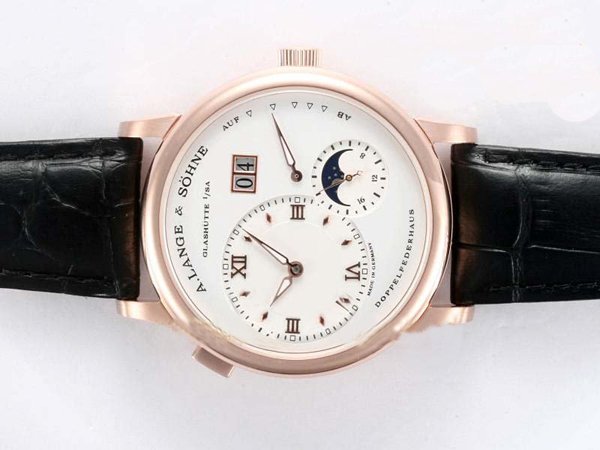 A.Lange Sohne Lange 1 Moonphase 109.032 White Dial Manual Winding Watch watches