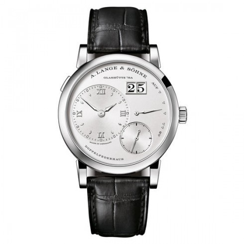 A Lange & Sohne Lange 1 Silver Dial 18K White Gold Men's Watch 191.039 watches