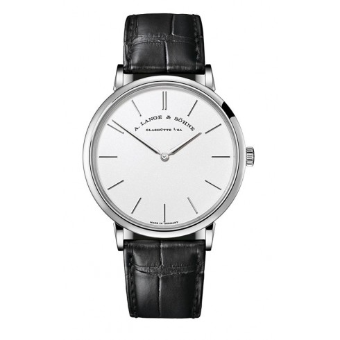 A Lange & Sohne Saxonia Thin Silver Dial 18K White Gold Men's Watch 211.027 watches