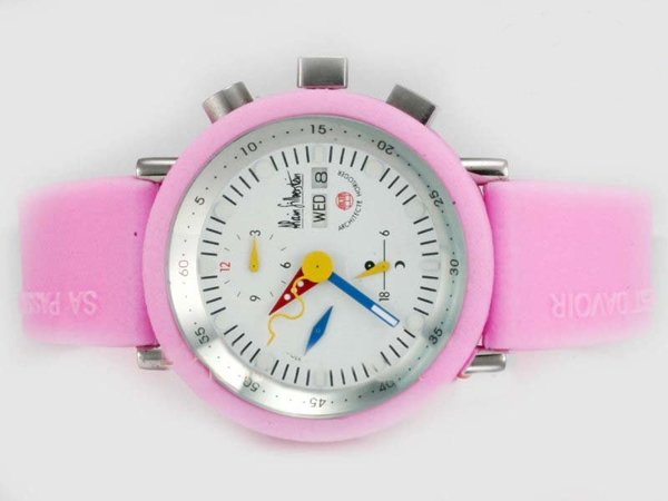 Alain Silberstein Klassik Krono Bauhaus Krono B2 ICE CREAM Automatic 40mm White Dial Watch watches