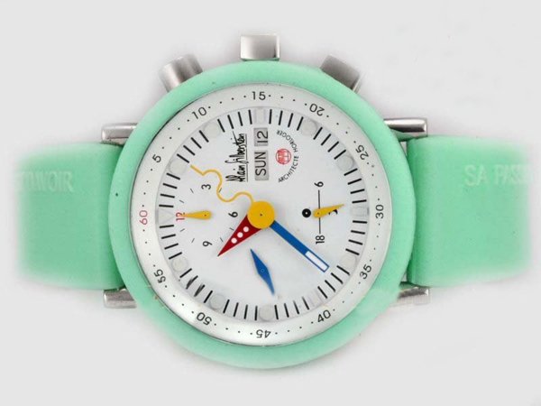 Alain Silberstein Klassik Krono Bauhaus Krono B2 MEADOw Round Stainless Steel Case Watch watches