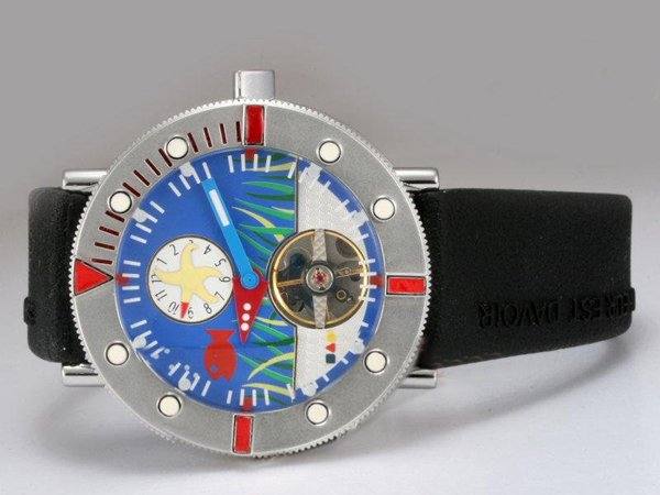 Alain Silberstein Tourbillon D art MTSA1-002 Mens 40mm Black Rubber Strap Watch watches