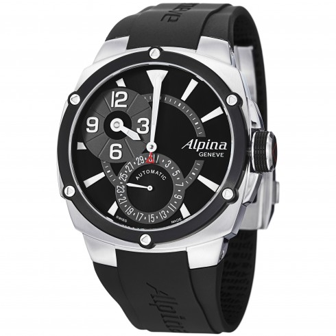 Alpina Adventure Avalanche Black Dial Rubber Strap Automatic Men's Watch 950LBG4AE6 watches