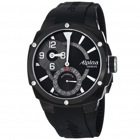 Alpina Adventure Black Dial Automatic Rubber Bracelet Men's Watch AL-950LBG4FBAE6 watches