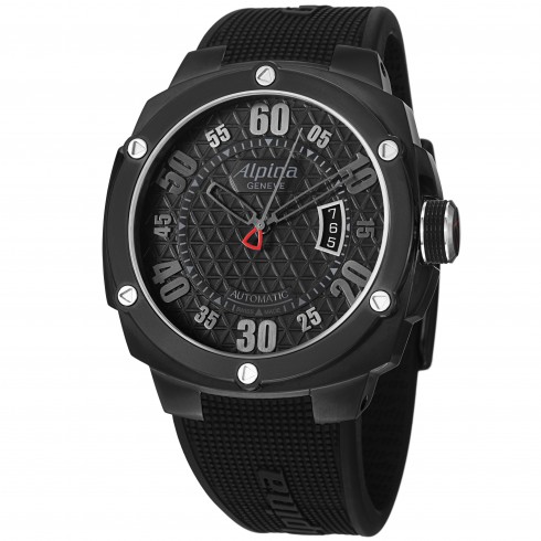 Alpina Adventure Extreme Black Dial Black Rubber Strap Men's Watch AL525BB5FBAE6 watches